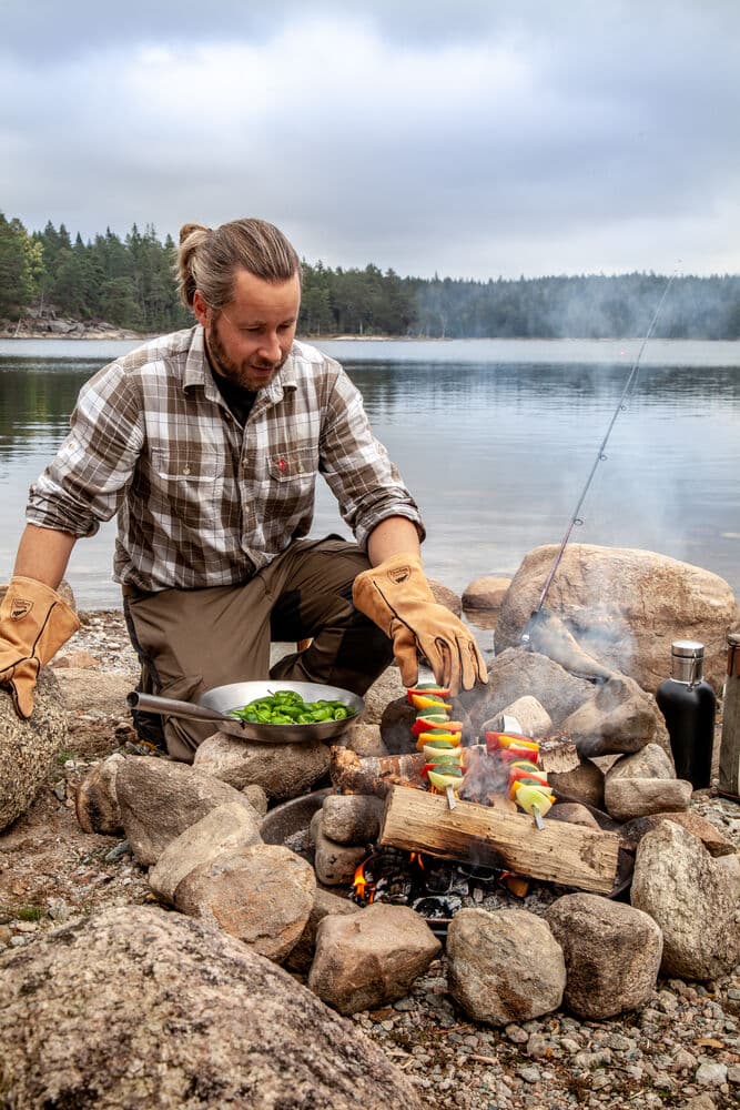 Grillhansker, På modell 2