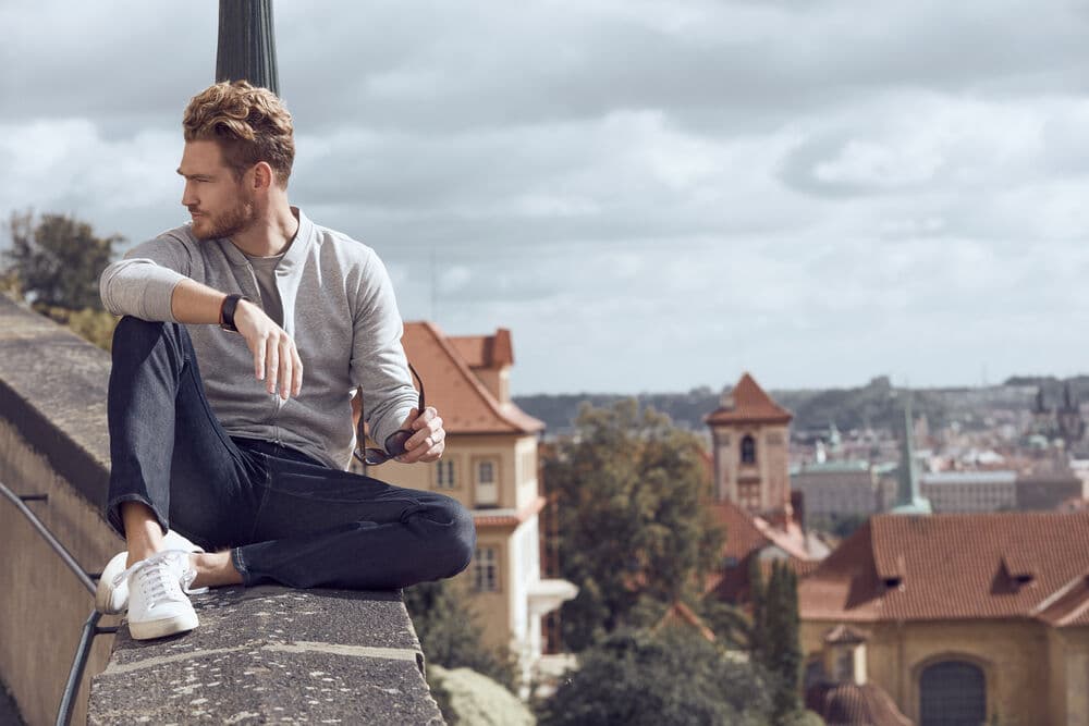 Premium OC Cardigan, På modell 2