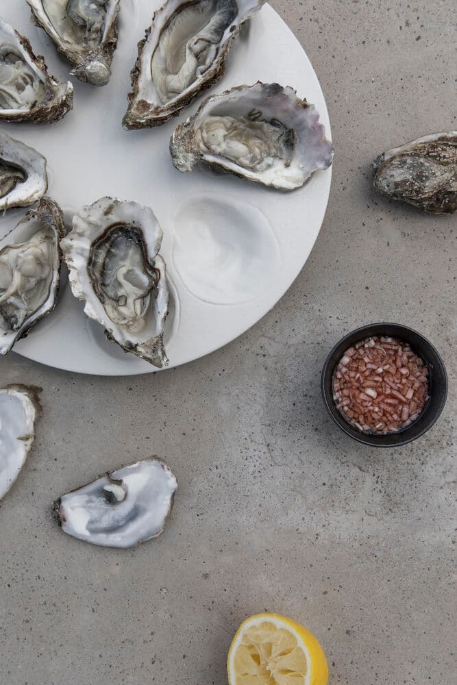 Serveringsfat Oyster, På modell 2