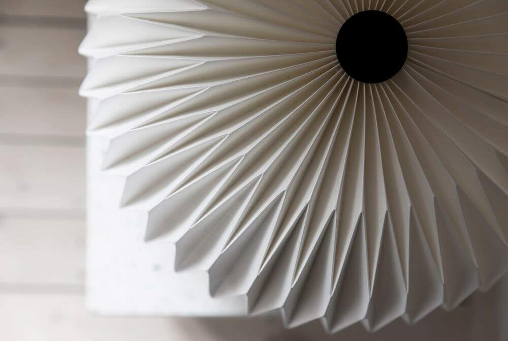 Bordlampe Origami, På modell 5