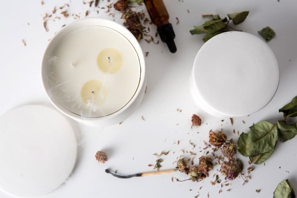 Duftlys White tea & Sage, På modell 4
