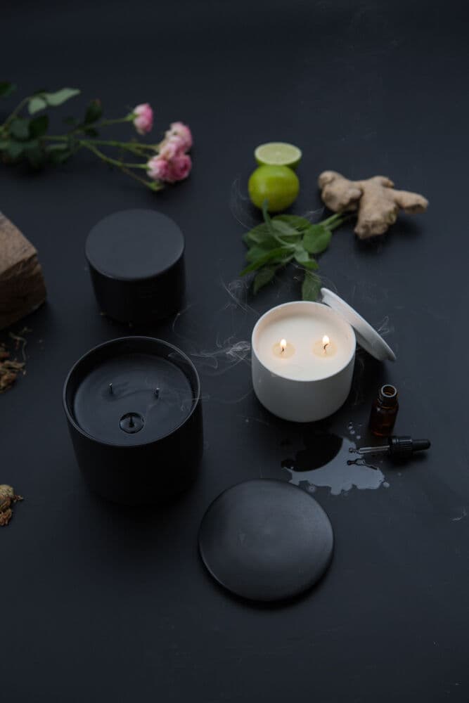Duftlys White tea & Sage, På modell 5