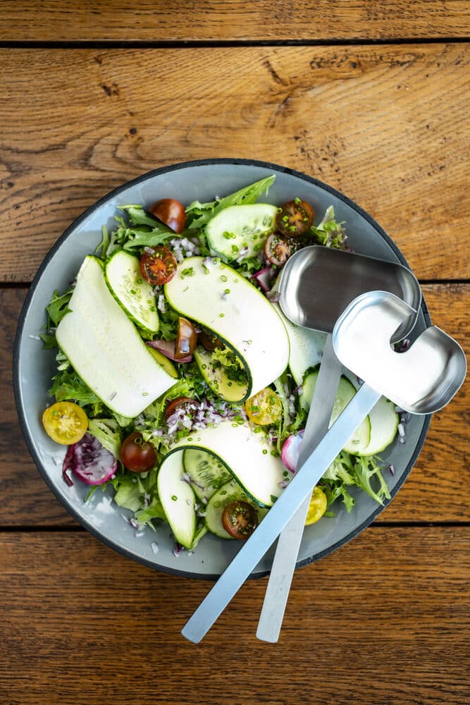 Salatbestikk, På modell 3