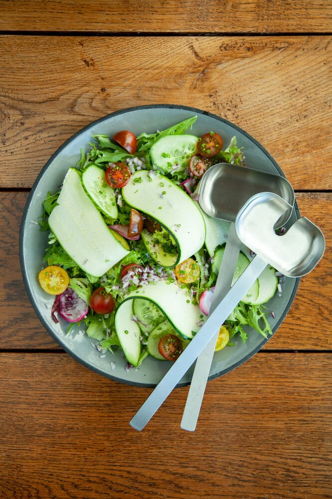 Salatbestikk, På modell 4