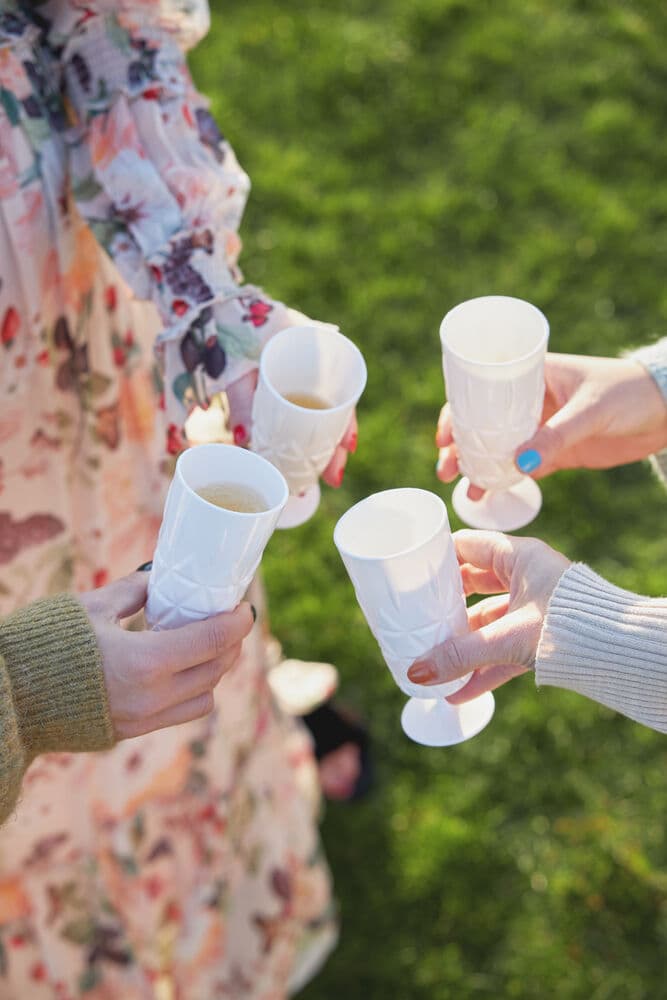 Piknik Juni Glass, Høy, 4-pk., På modell 3