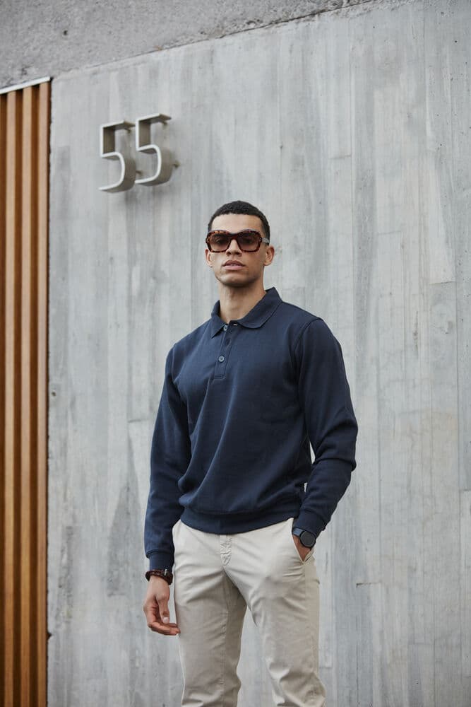 Basic Polo Sweater, På modell 2