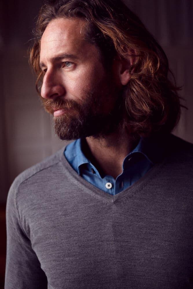 Merino V-Neck, På modell 1