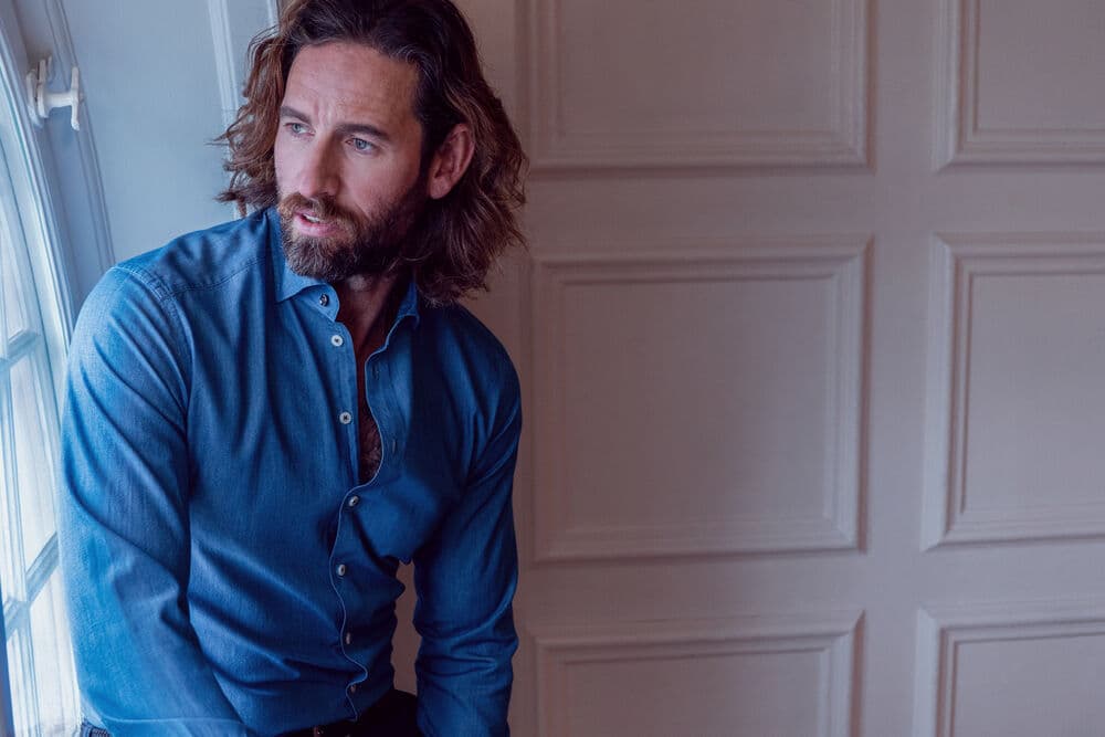 JH&F Indigo Bow 130 Slim Fit, På modell 1