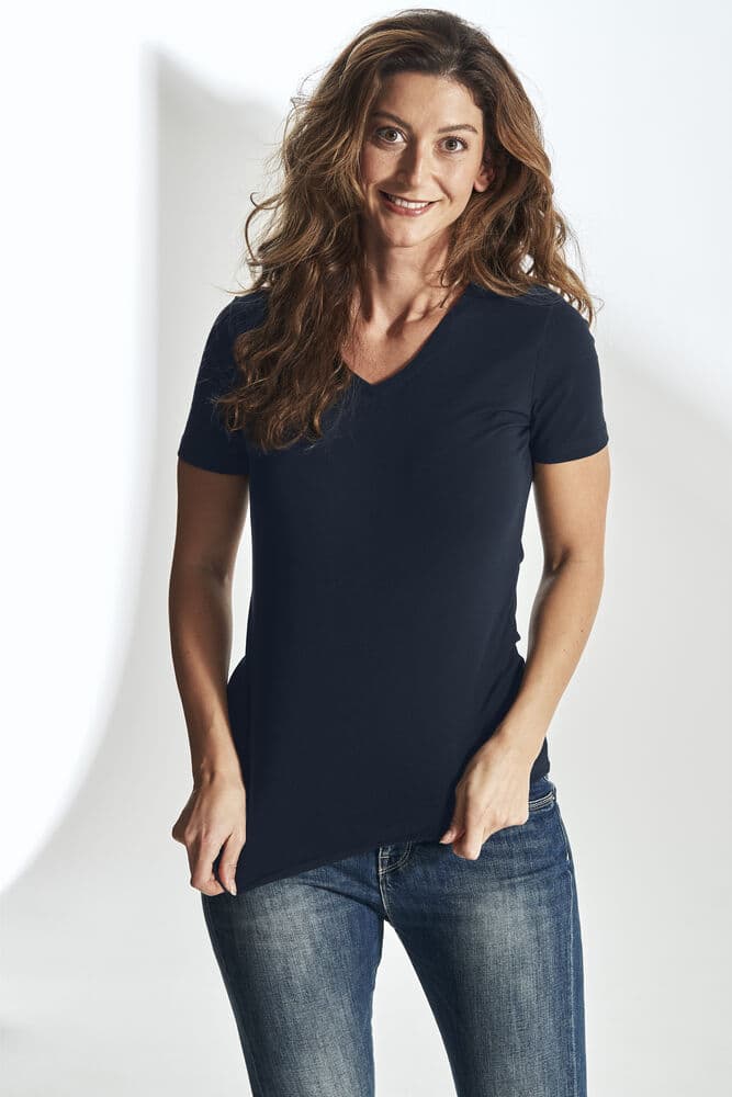 Stretch V-Neck Lady, På modell 3