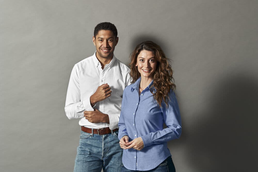 Oxford Shirt Slim fit Man, På modell 4