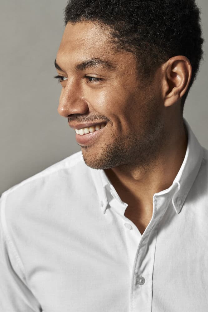 Oxford Shirt Slim fit Man, På modell 6