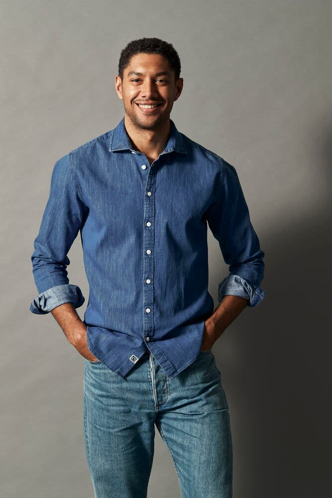 Denim Slim Fit Man, På modell 4