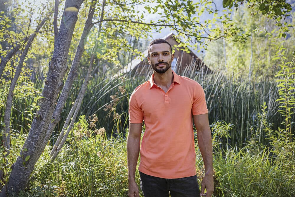Oceanside Stretch Polo Men, På modell 5