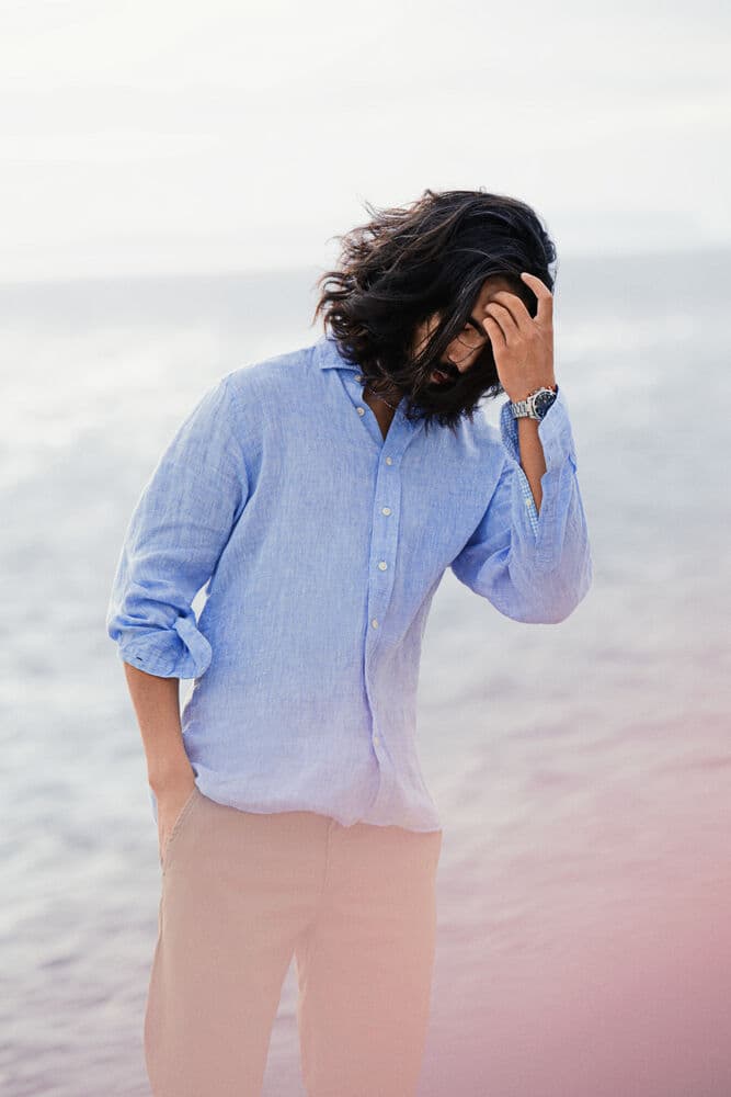 IB33 Linen Regular, På modell 2