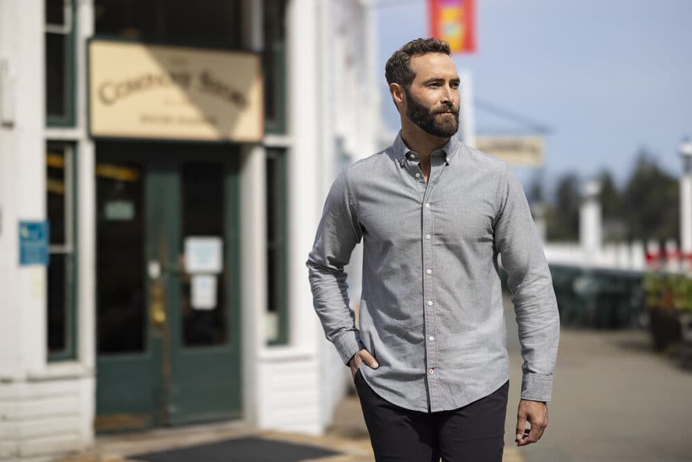 Belfair Oxford Shirt Men, På modell 2