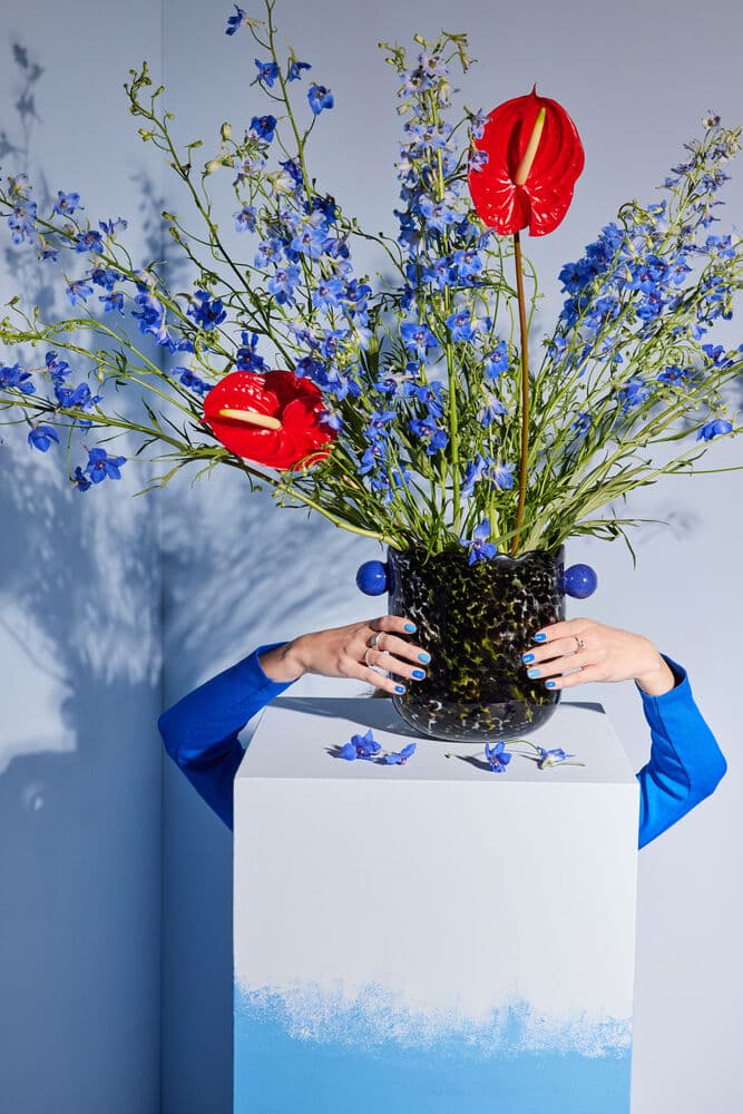 Vase/Vinkjøler Messy, På modell 2