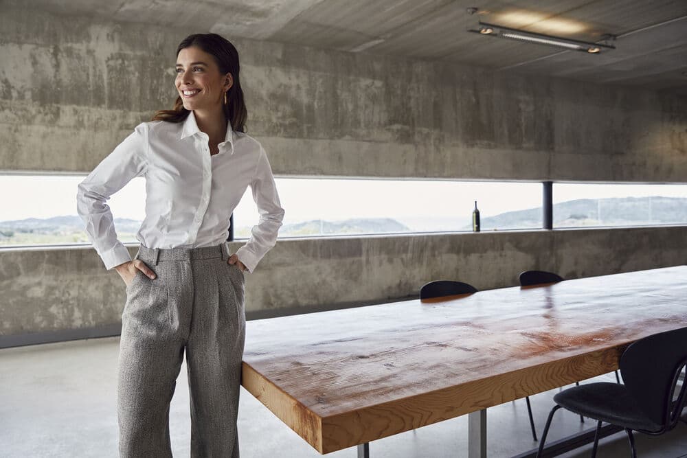 Stretch Shirt L/S Women, På modell 2