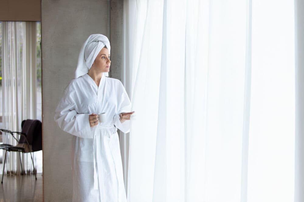 Spa Badekåpe, På modell 1