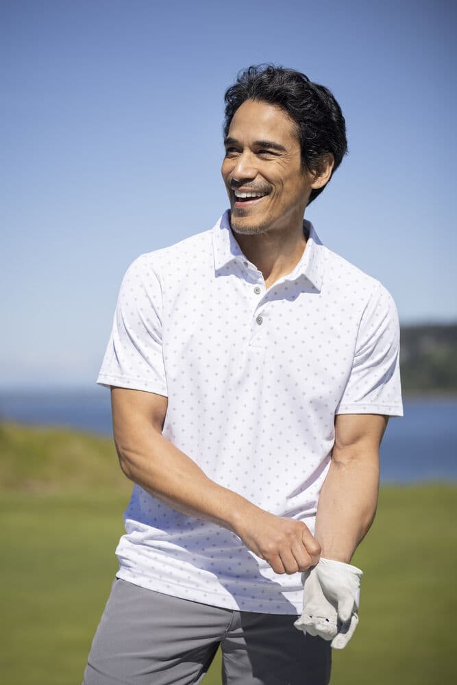 Virtue Polo Printed Men, På modell 3