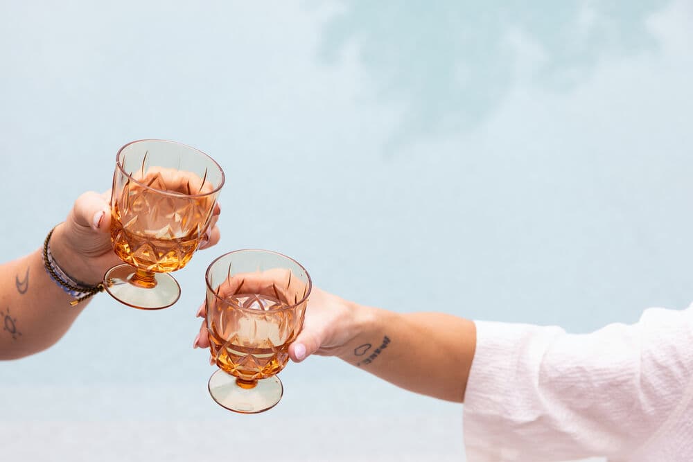 Piknik Juni glass, 4-pk., På modell 3