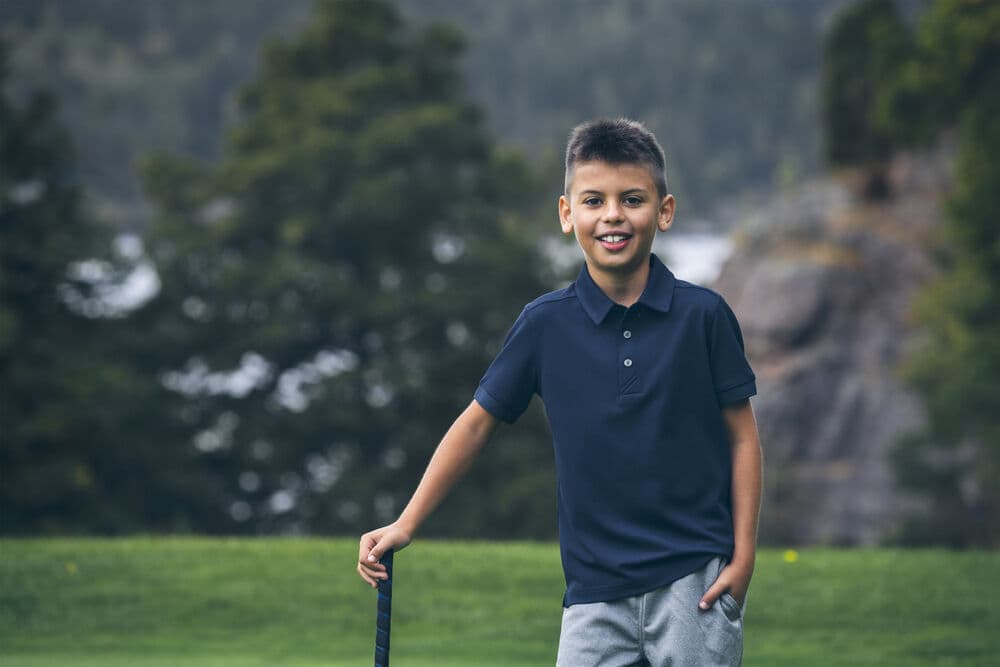 Virtue Polo Solid Junior, På modell 1