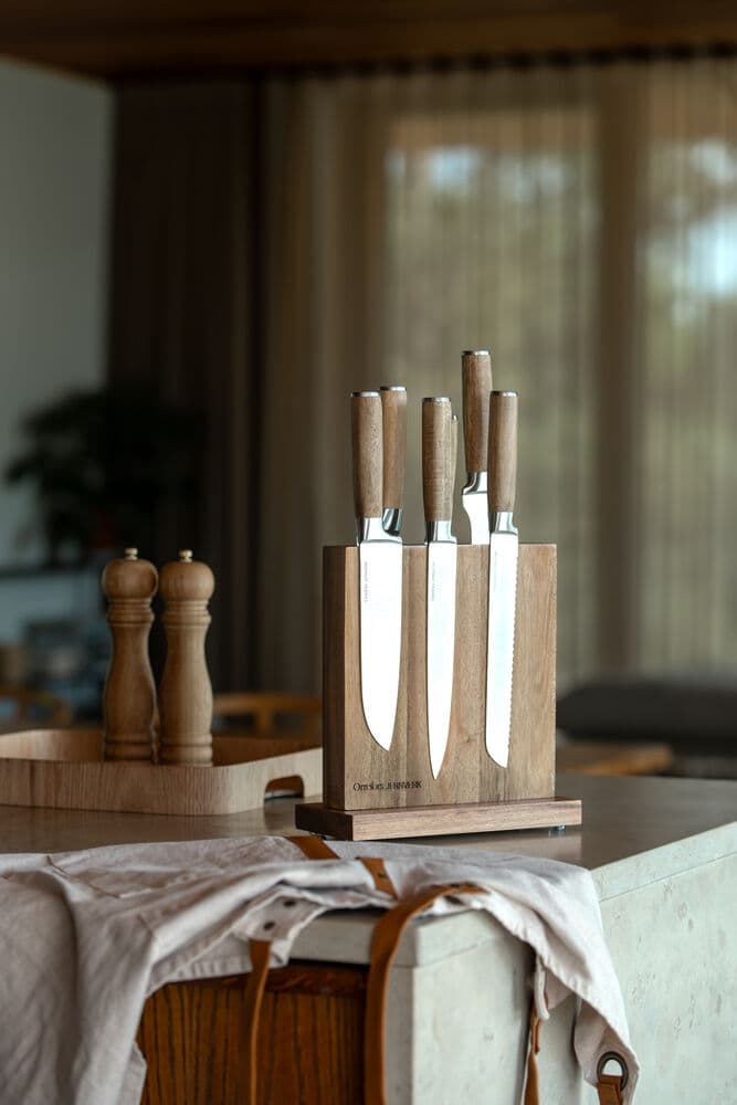 Knivholder, På modell 2
