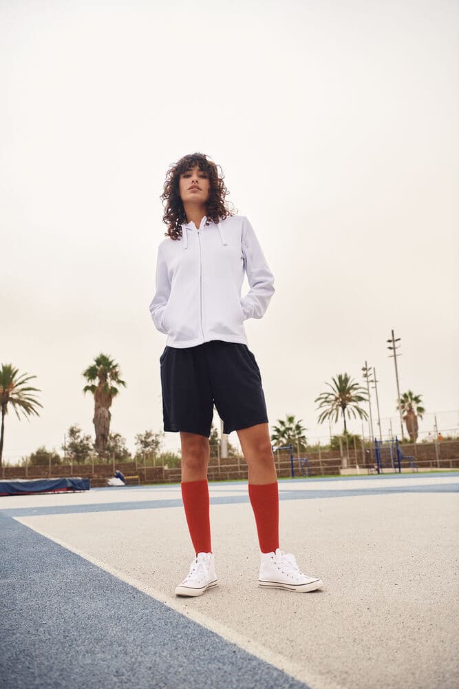 Basic Active Hoody Full Zip Women, På modell 2