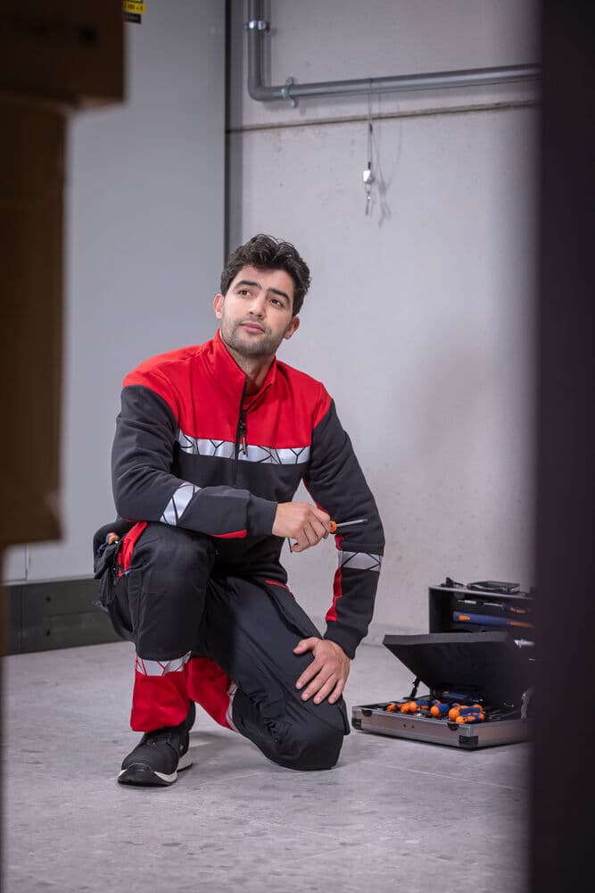 7102 Sweatshirt 1/2 Zip, På modell 5