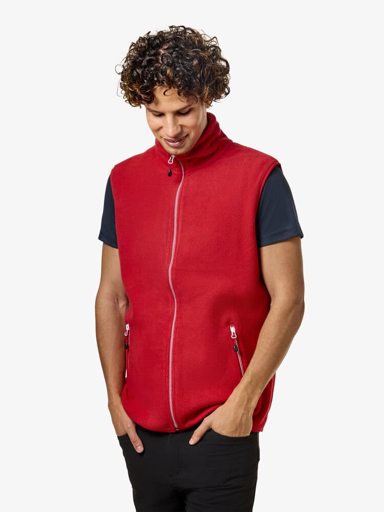 Sideflip fleece vest, På modell 2