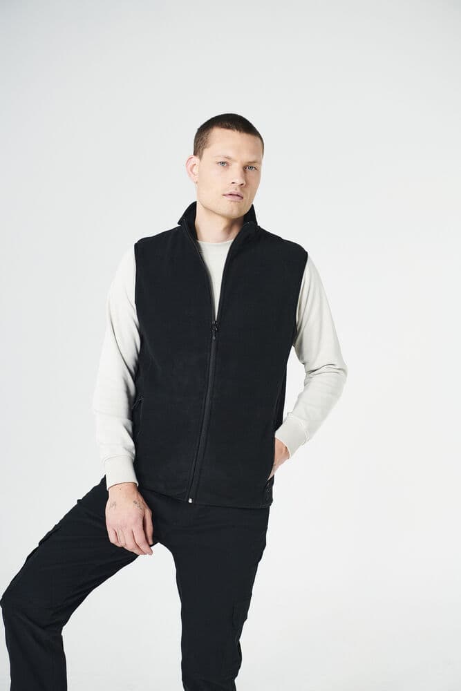 Basic Polar Fleece Vest, På modell 2