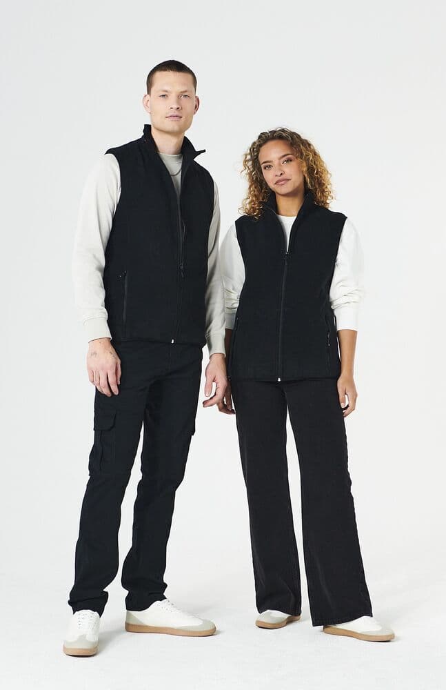 Basic Polar Fleece Vest, På modell 1