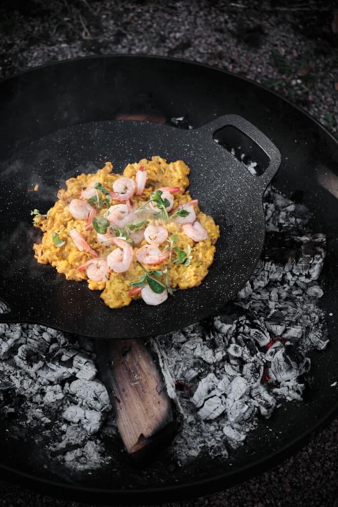 Isak grillpanne, På modell 2