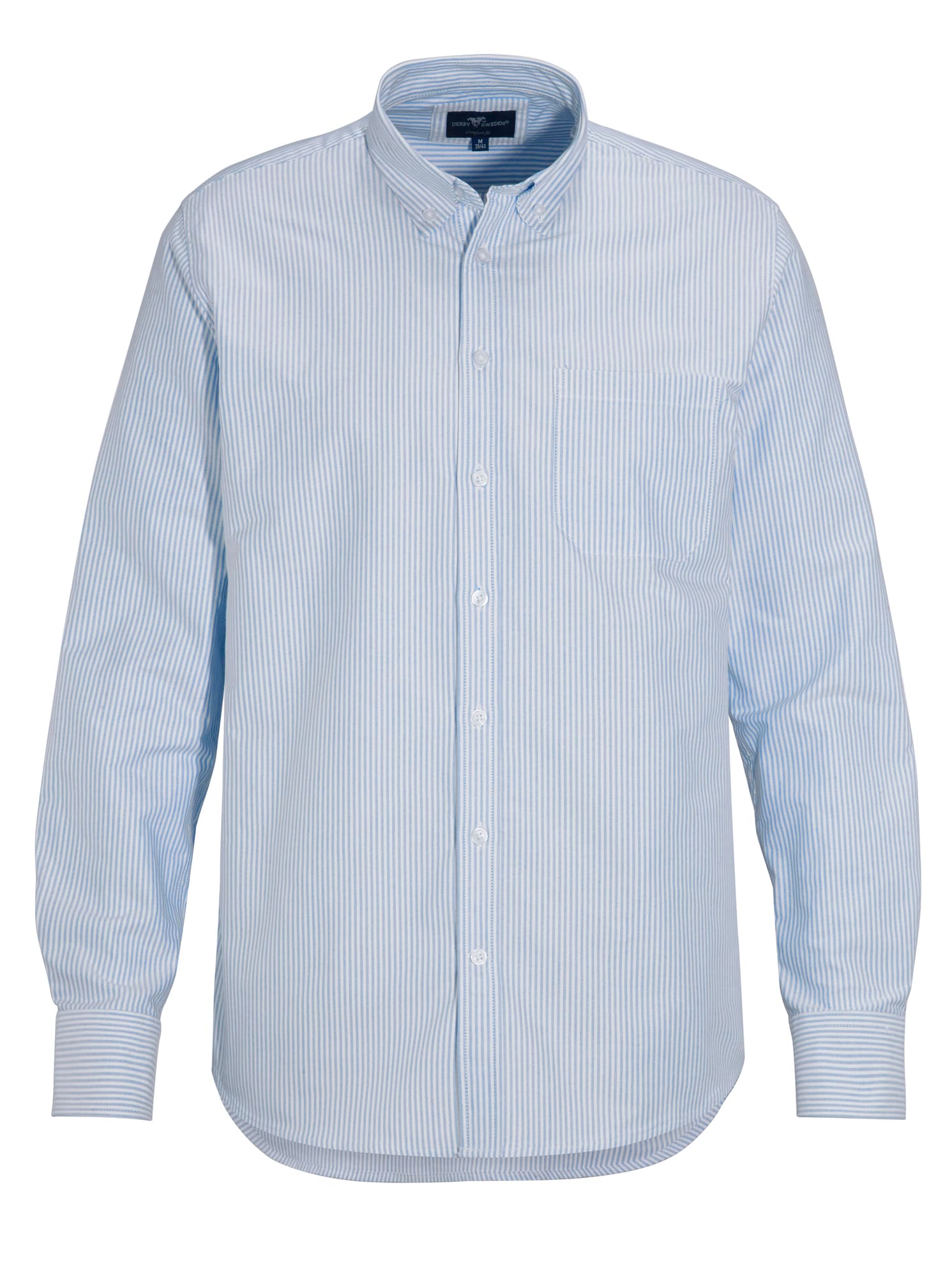 White/Light Blue Stripe