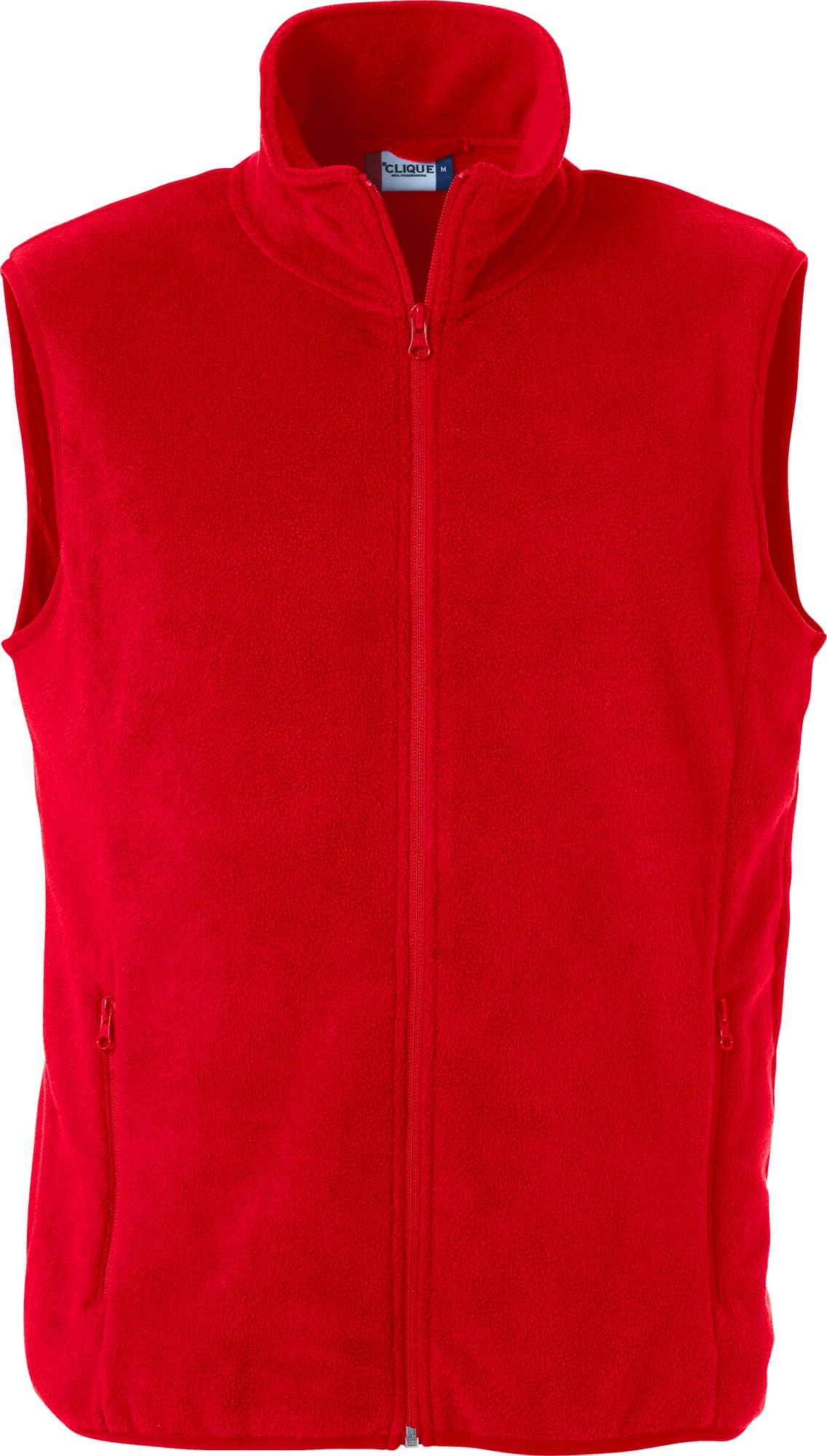 Basic Polar Fleece Vest, Red