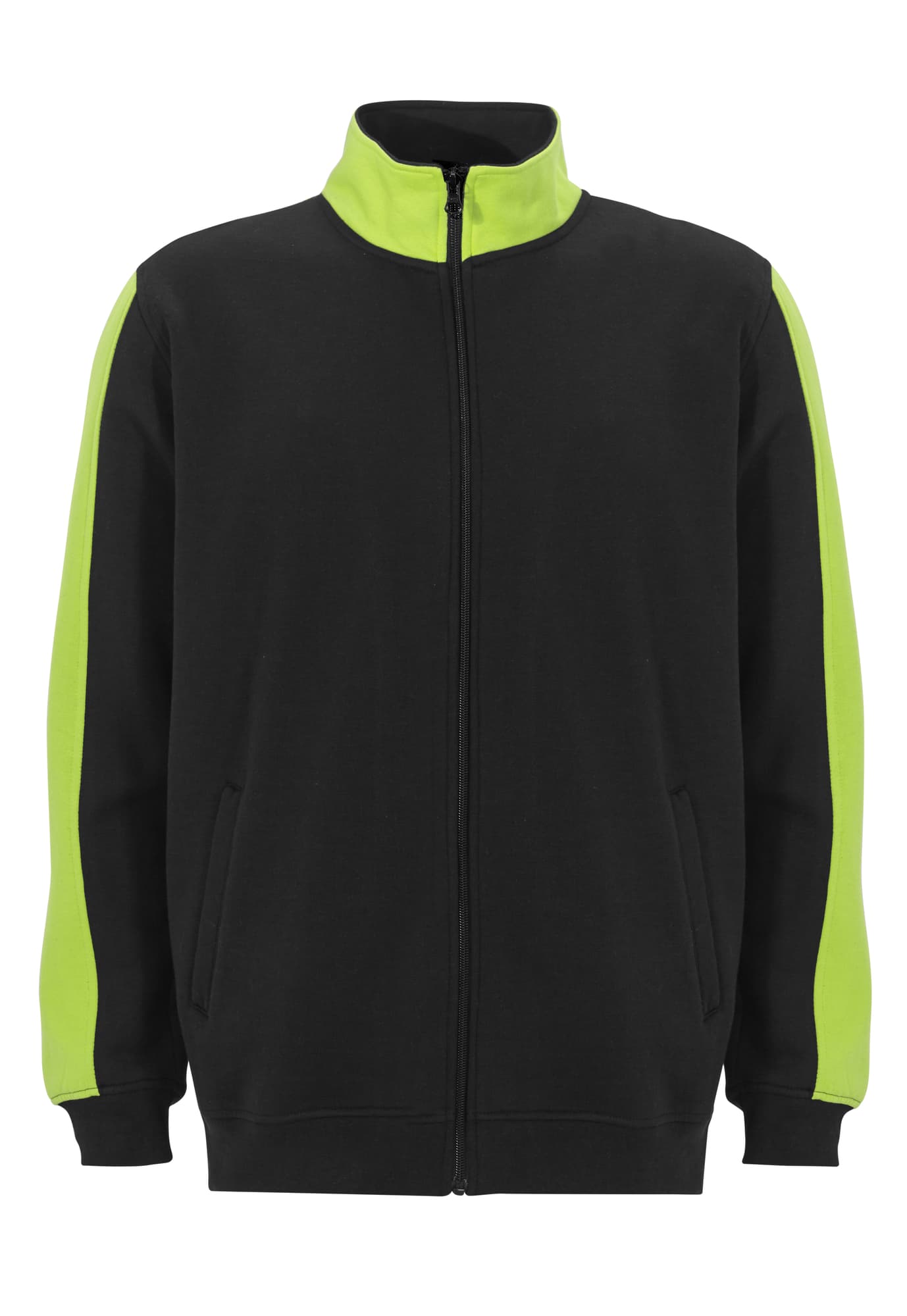 Genova Full Zip Sweatshirt, Black/Yellow