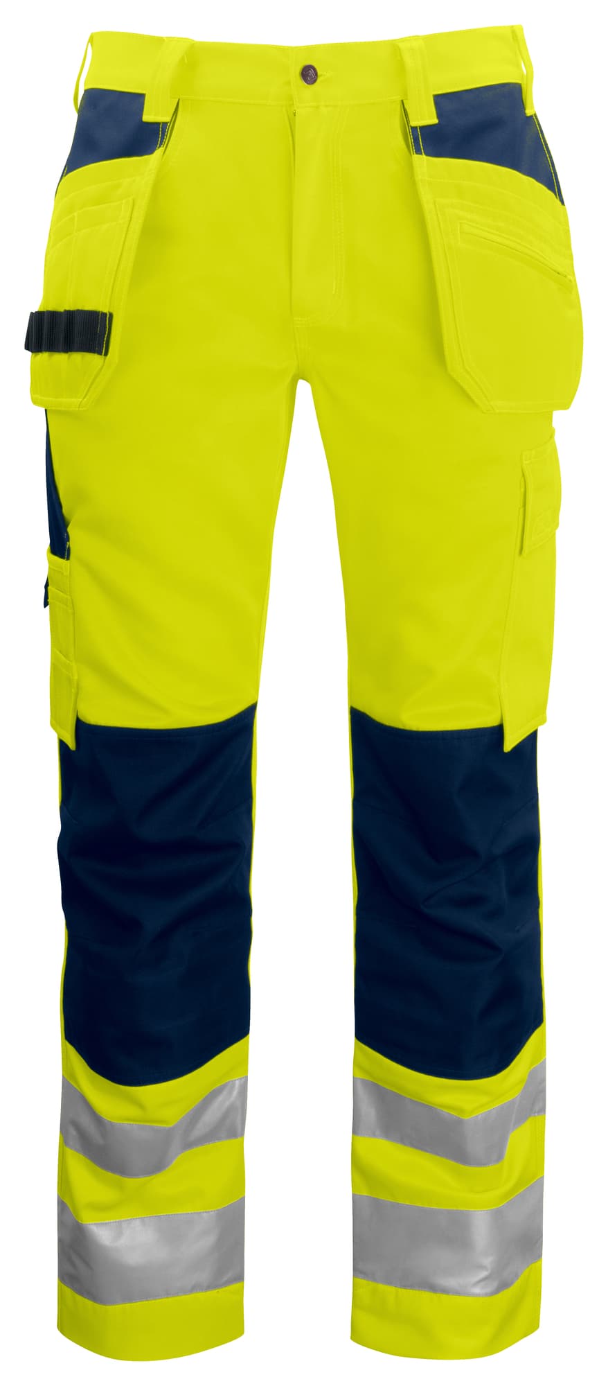 6531 Håndverksbukse EN ISO 20471 Kl 2, Yellow/Navy
