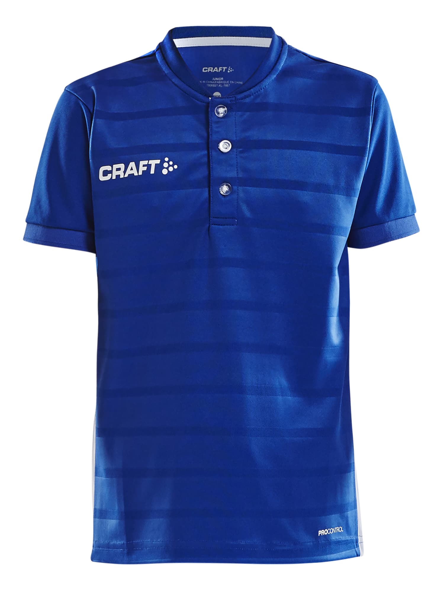 Pro Control Button Jersey Jr, Club Cobolt/White