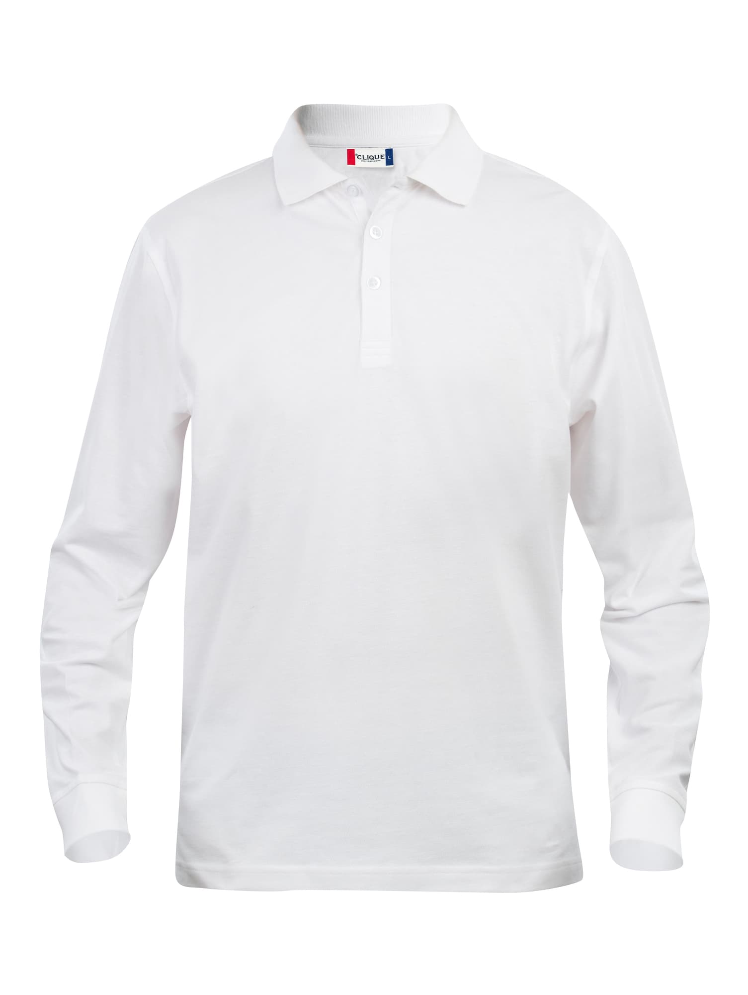 Basic Polo L/S Junior, White