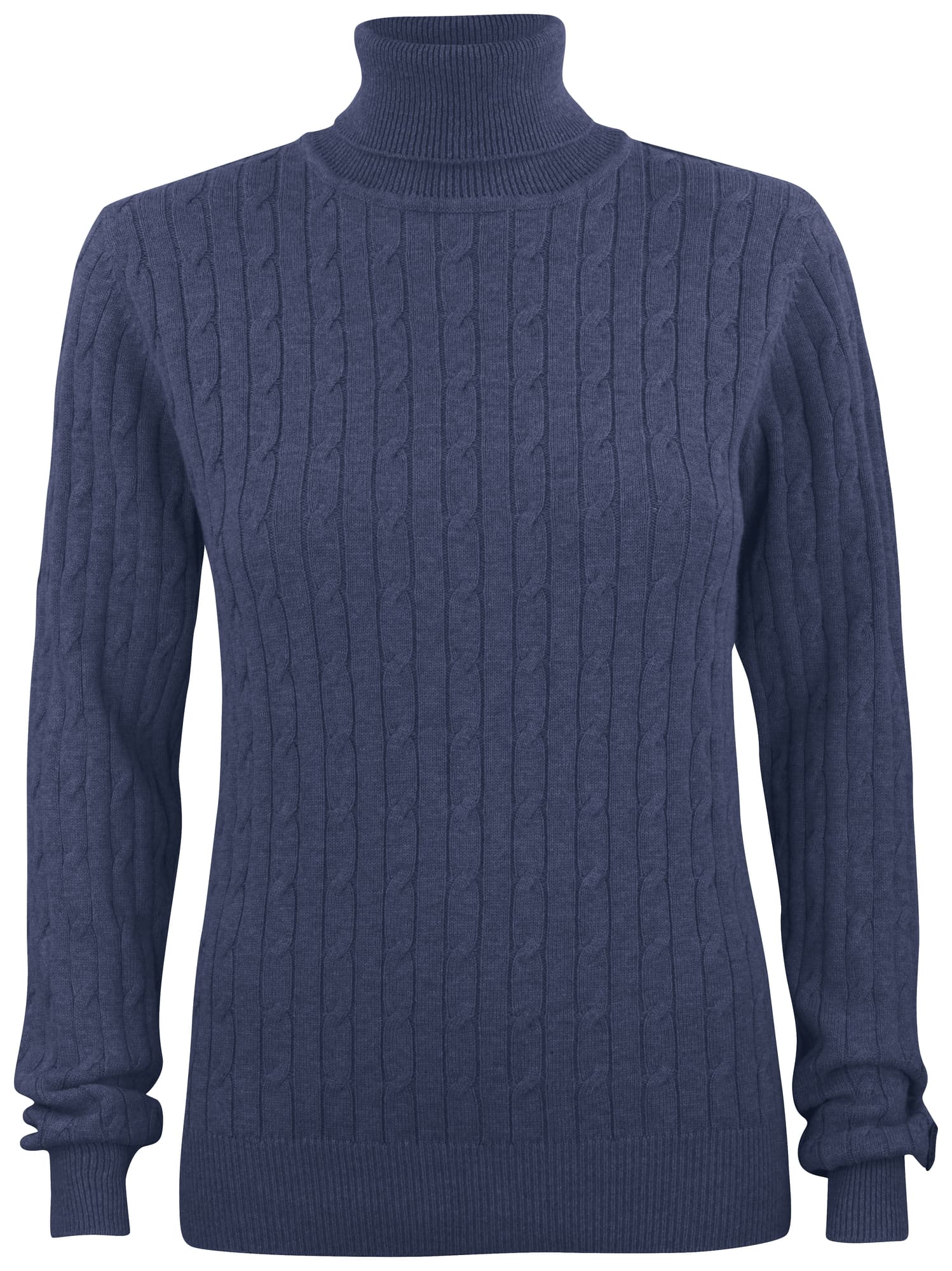 Blakely Rollerneck Ladies, Navy Melange