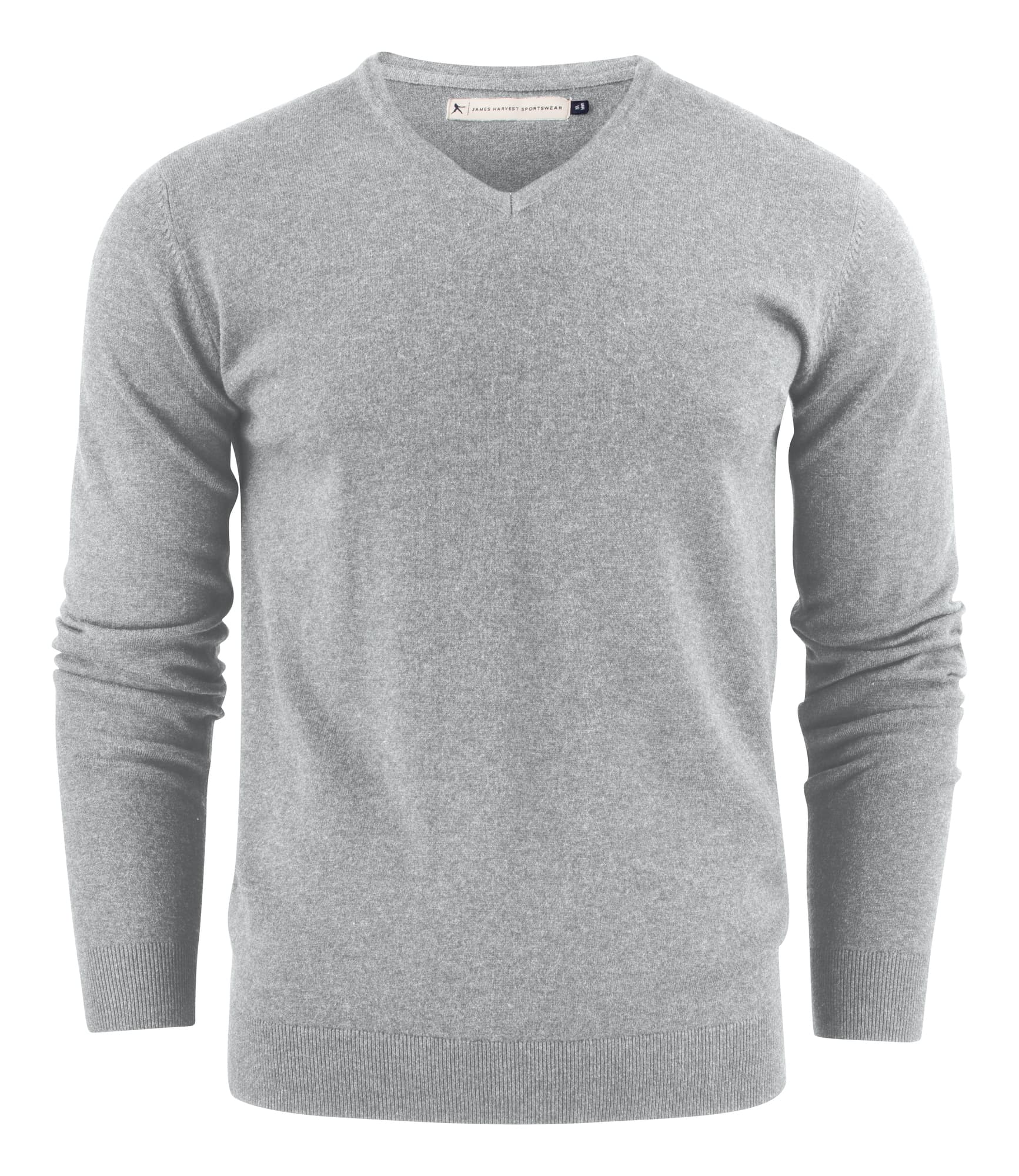 Ashland V-neck, Grey Melange