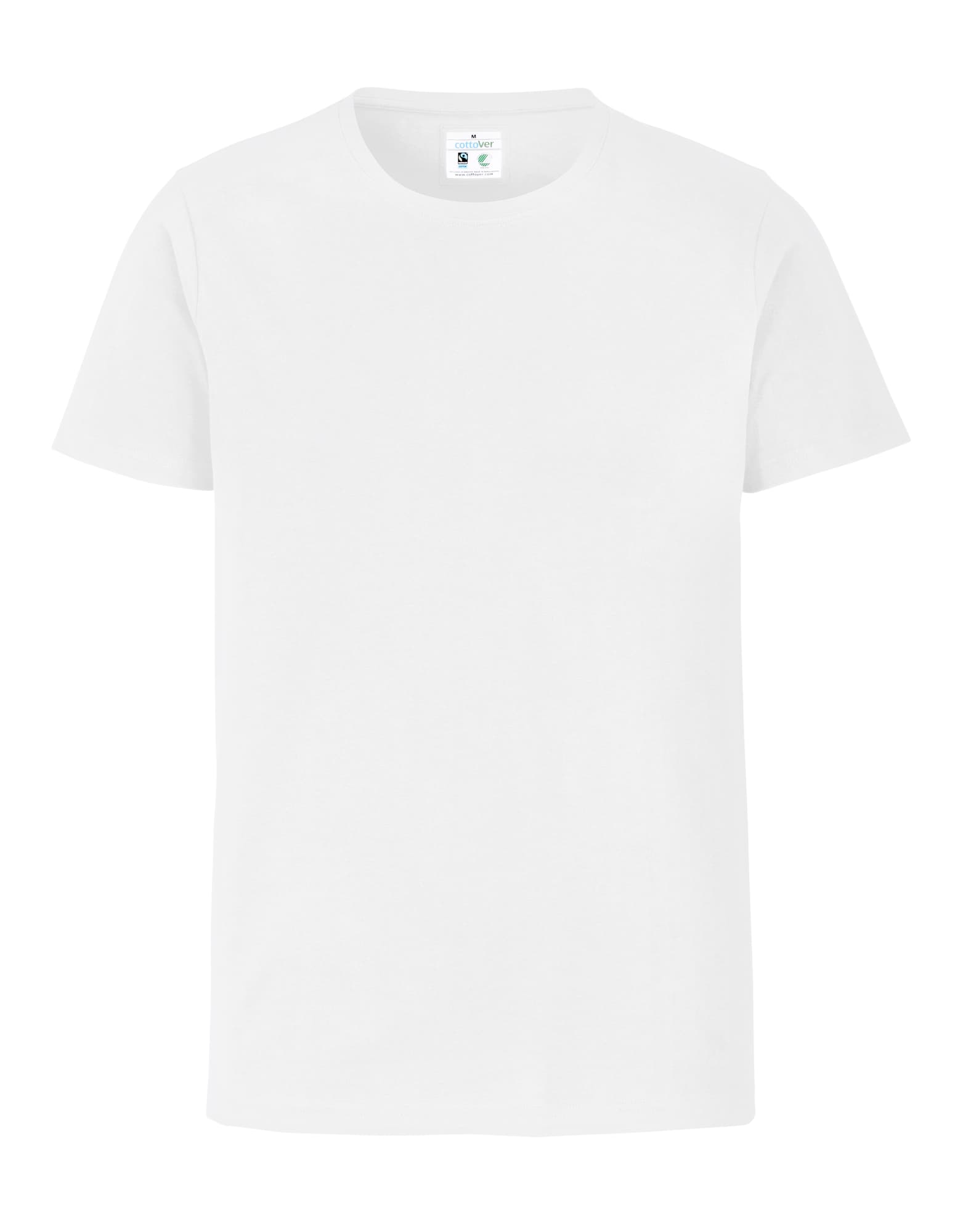 Stretch R-Neck Man, White