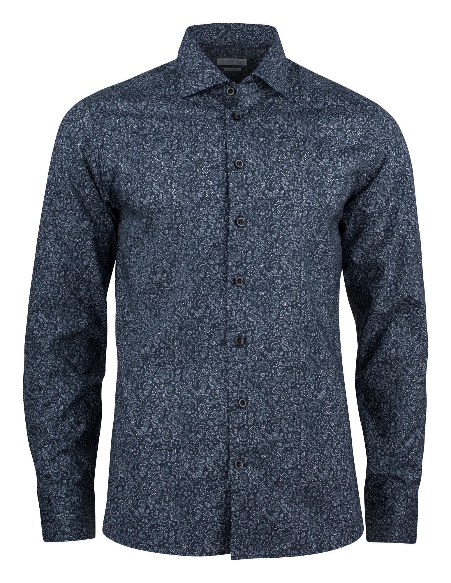 IB37 Poplin Slim, Navy Floral