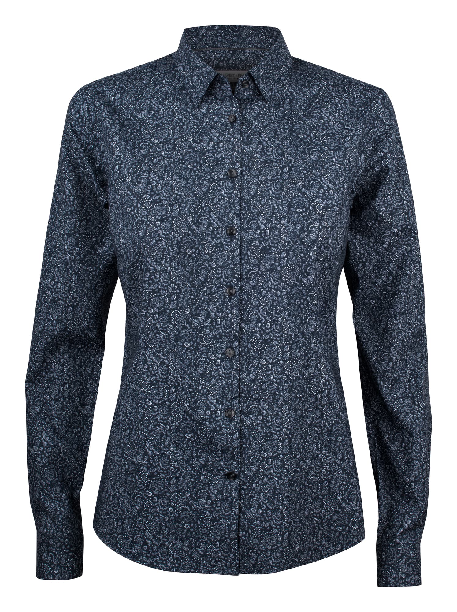 IB37 Poplin Woman, Navy Floral