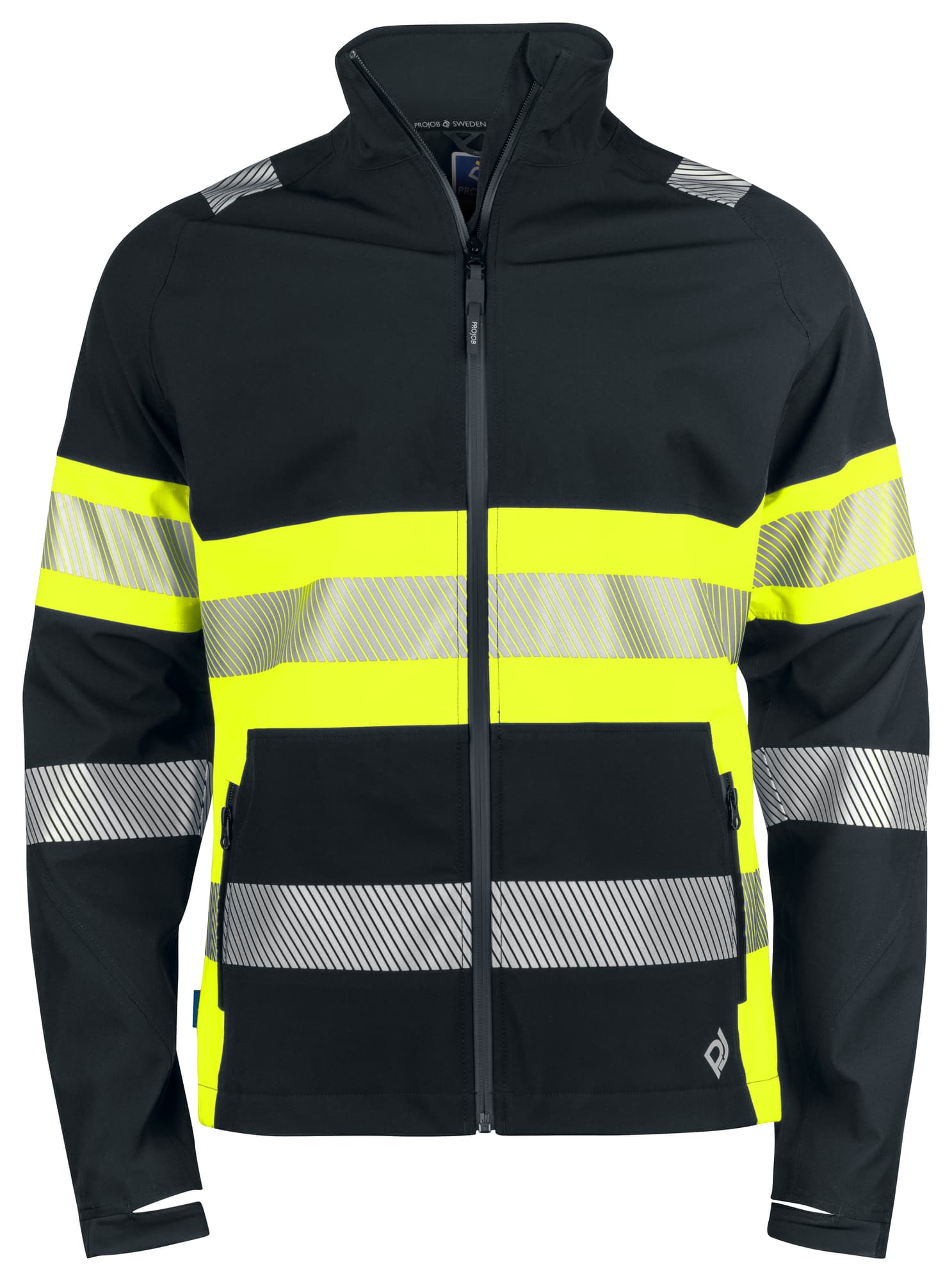 6442 Funksjonsjakke EN ISO 20471 Kl 1, Yellow/Black