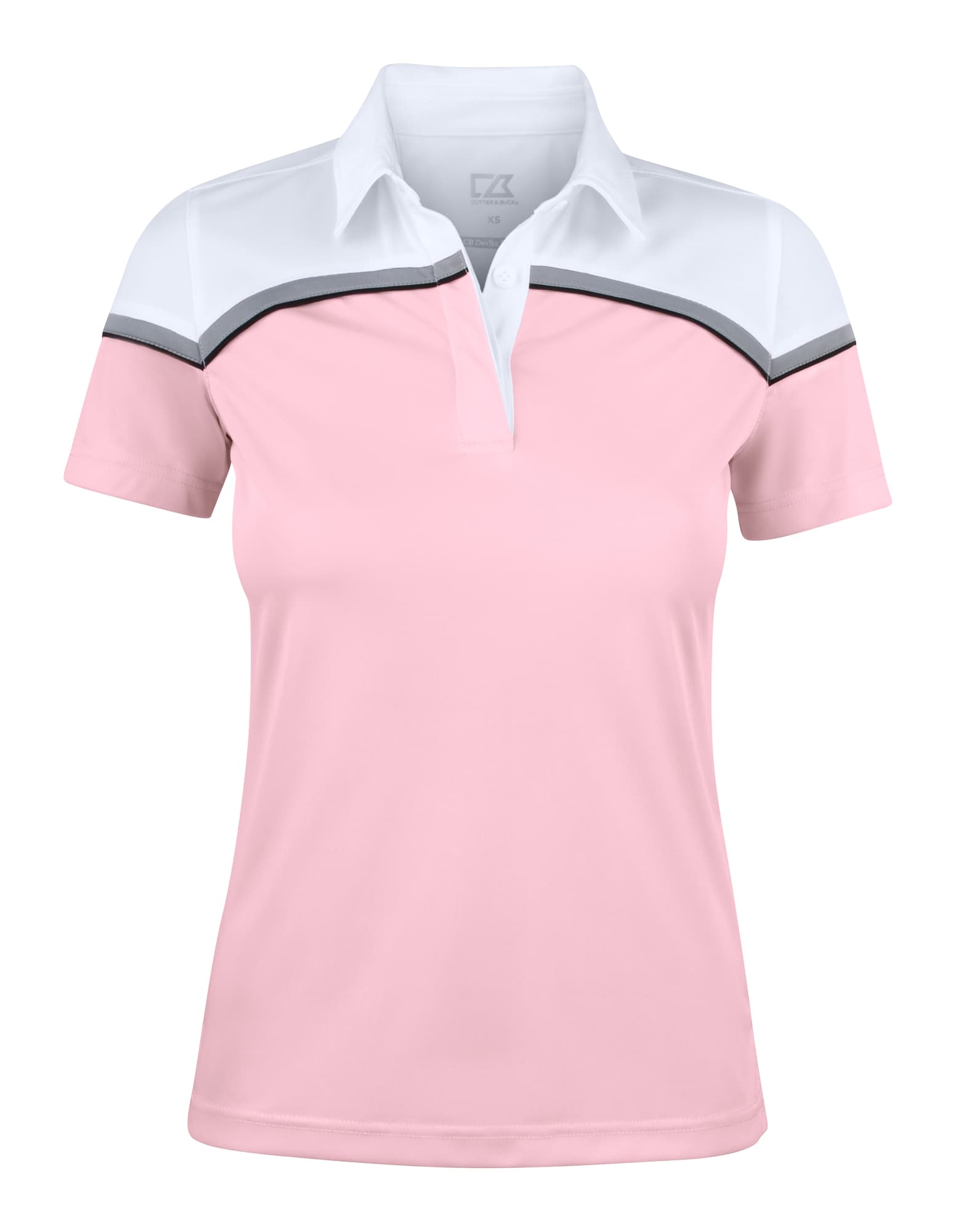 Sebeck polo Ladies, Pink/White