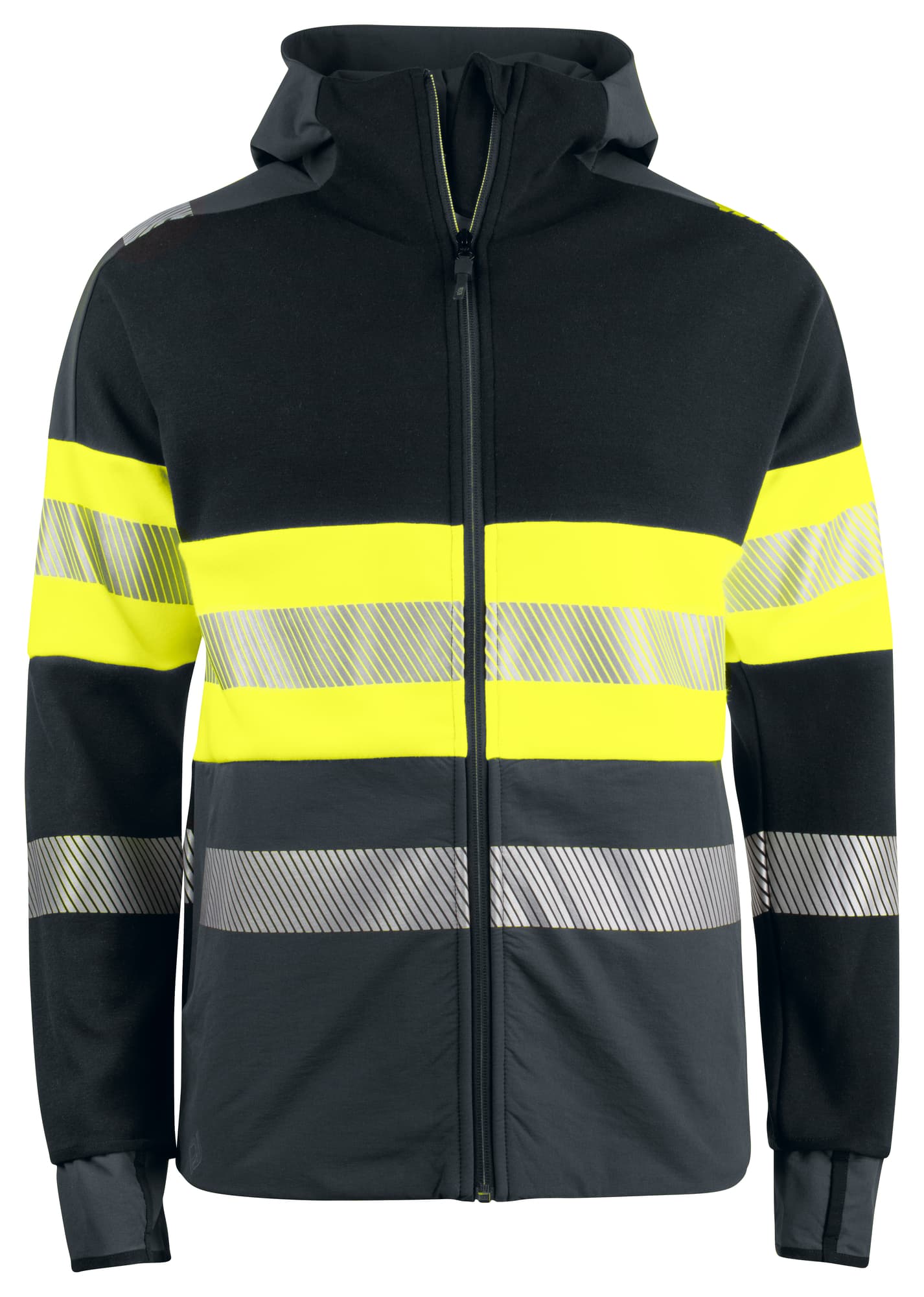 6122 Hettejakke EN ISO 20471 Kl 1, Yellow/Black
