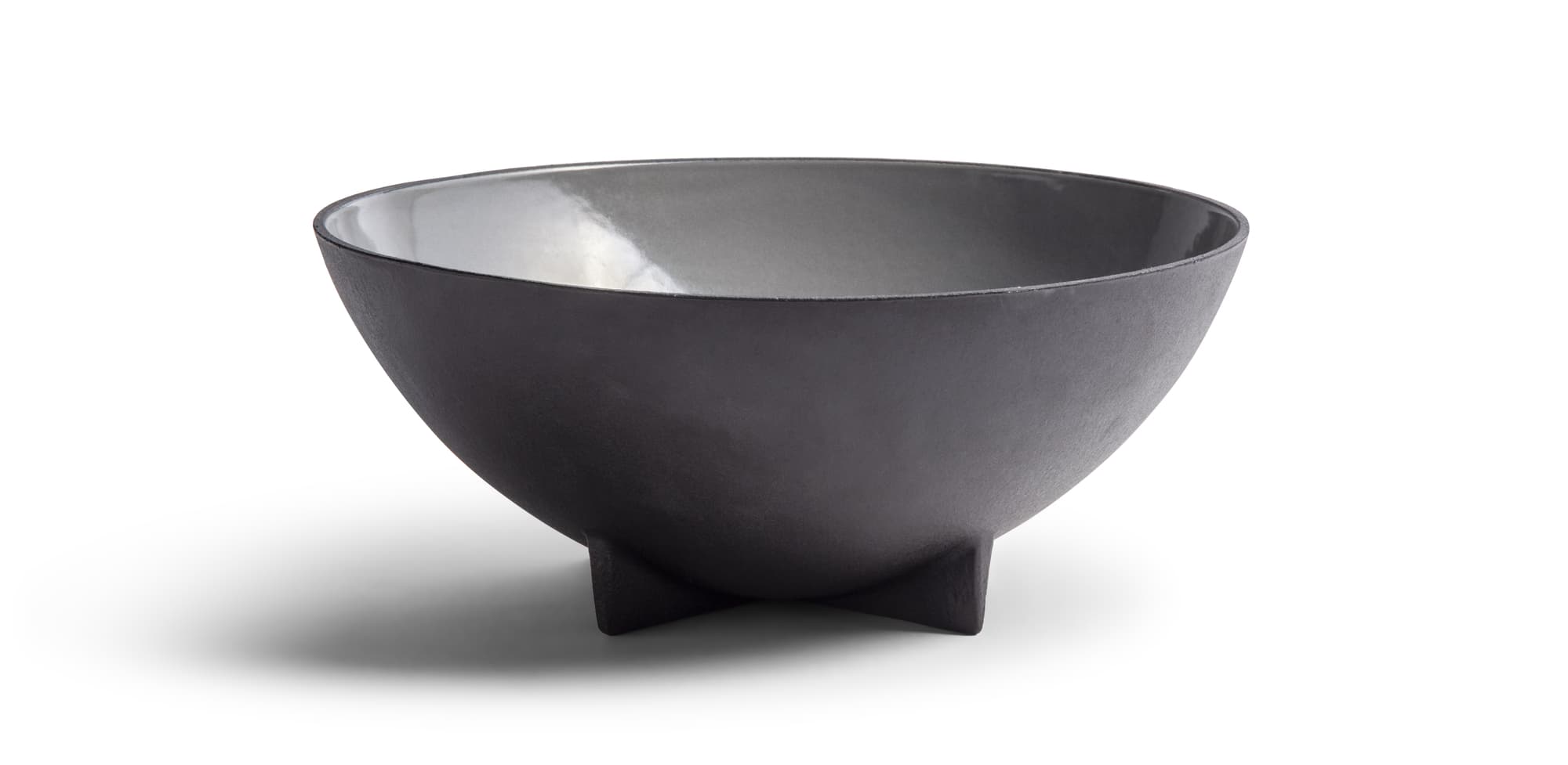 Støpejernsskål stor, Black