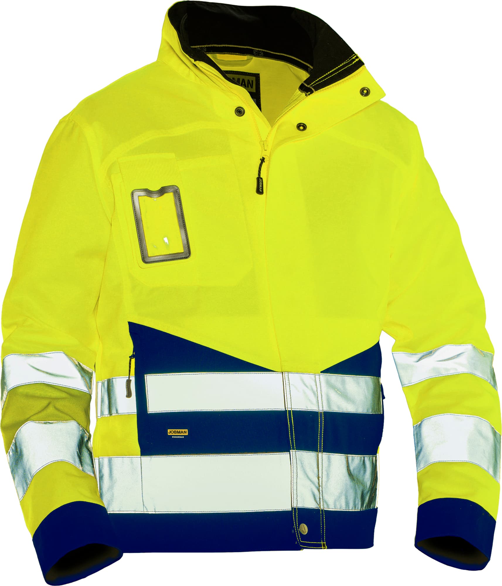 1231 Håndverksjakke varsel, Yellow/Navy