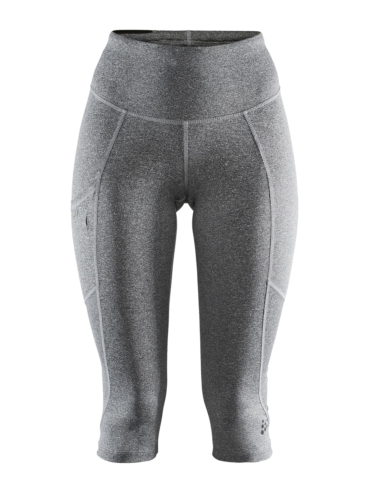 Adv Essence Capri Tights W, Dk Grey Melange