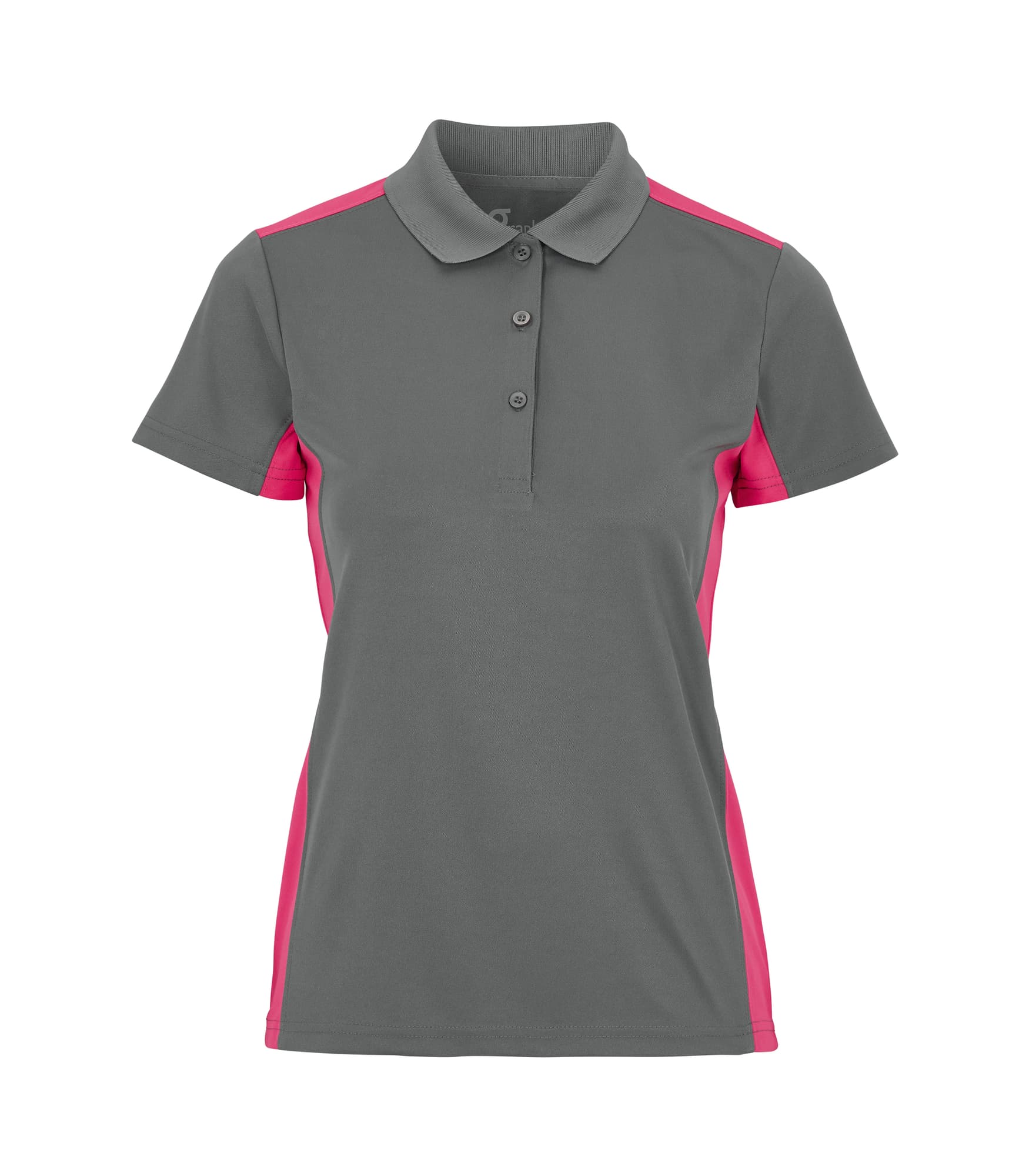 Madrid Piquet Woman, Grey/Neon Pink